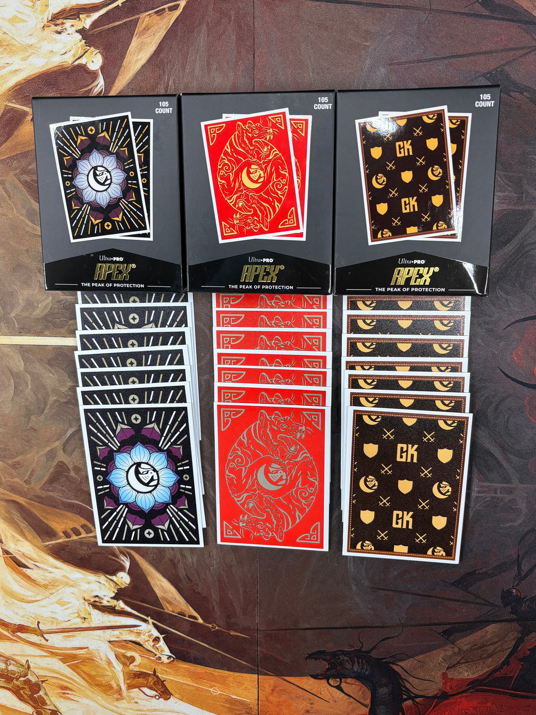 game knights card sleeves GK Apex Sleeve BUNDLE Card Name:Card Advance Yu-Gi-Oh! Card Monsters - Destined Rivals